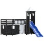 vidaXL Kinderhochbett mit Turm Weiß & Schwarz 90x200 cm Kiefernholz vidaXL Kinderhochbett mit Turm Weiß & Schwarz 90x200 cm Kiefernholz