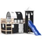 vidaXL Kinderhochbett mit Turm Weiß & Schwarz 90x200 cm Kiefernholz vidaXL Kinderhochbett mit Turm Weiß & Schwarz 90x200 cm Kiefernholz