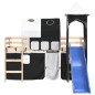 vidaXL Kinderhochbett mit Turm Weiß & Schwarz 90x200 cm Kiefernholz vidaXL Kinderhochbett mit Turm Weiß & Schwarz 90x200 cm Kiefernholz