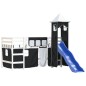 vidaXL Kinderhochbett mit Turm Weiß & Schwarz 90x190 cm Kiefernholz vidaXL Kinderhochbett mit Turm Weiß & Schwarz 90x190 cm Kiefernholz