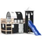 vidaXL Kinderhochbett mit Turm Weiß & Schwarz 90x190 cm Kiefernholz vidaXL Kinderhochbett mit Turm Weiß & Schwarz 90x190 cm Kiefernholz
