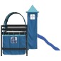 vidaXL Kinderhochbett mit Turm Blau 90x190 cm Massivholz Kiefer vidaXL Kinderhochbett mit Turm Blau 90x190 cm Massivholz Kiefer