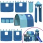 vidaXL Kinderhochbett mit Turm Blau 90x190 cm Massivholz Kiefer vidaXL Kinderhochbett mit Turm Blau 90x190 cm Massivholz Kiefer