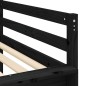 vidaXL Kinderhochbett mit Turm Blau 90x190 cm Massivholz Kiefer vidaXL Kinderhochbett mit Turm Blau 90x190 cm Massivholz Kiefer