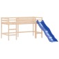 vidaXL Kinderhochbett mit Vorhängen Weiß Schwarz 90x190 cm Kiefernholz vidaXL Kinderhochbett mit Vorhängen Weiß Schwarz 90x190 cm Kiefernholz