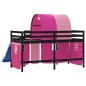 vidaXL Kinderhochbett mit Tunnel Rosa 90x190 cm Massivholz Kiefer vidaXL Kinderhochbett mit Tunnel Rosa 90x190 cm Massivholz Kiefer