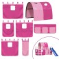 vidaXL Kinderhochbett mit Tunnel Rosa 80x200 cm Massivholz Kiefer vidaXL Kinderhochbett mit Tunnel Rosa 80x200 cm Massivholz Kiefer
