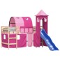 vidaXL Kinderhochbett mit Turm Rosa 90x190 cm Massivholz Kiefer vidaXL Kinderhochbett mit Turm Rosa 90x190 cm Massivholz Kiefer
