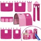 vidaXL Kinderhochbett mit Turm Rosa 90x190 cm Massivholz Kiefer vidaXL Kinderhochbett mit Turm Rosa 90x190 cm Massivholz Kiefer