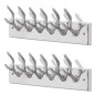 vidaXL Garderobenleisten 2 Stk. Silbern Aluminium vidaXL Garderobenleisten 2 Stk. Silbern Aluminium