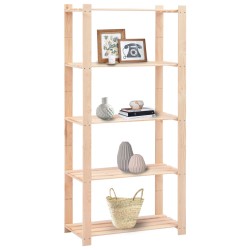 vidaXL Lagerregale 5 Böden 3 Stk. 80x38x170cm Massivholz Kiefer 250kg