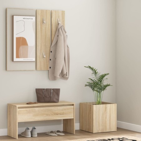 vidaXL Flurmöbel-Set Sonoma-Eiche Holzwerkstoff