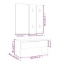 vidaXL Flurmöbel-Set Sonoma-Eiche Holzwerkstoff vidaXL Flurmöbel-Set Sonoma-Eiche Holzwerkstoff