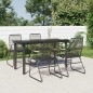 vidaXL 5-tlg. Garten-Essgruppe Schwarz PVC Rattan vidaXL 5-tlg. Garten-Essgruppe Schwarz PVC Rattan