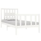 vidaXL Massivholzbett Weiß 90x190 cm vidaXL Massivholzbett Weiß 90x190 cm