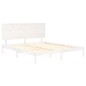 vidaXL Massivholzbett Weiß 150x200 cm vidaXL Massivholzbett Weiß 150x200 cm