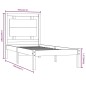 vidaXL Massivholzbett Weiß 90x190 cm vidaXL Massivholzbett Weiß 90x190 cm