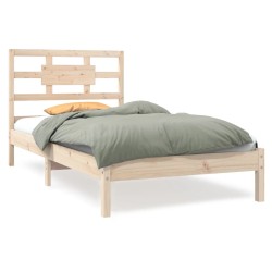 vidaXL Massivholzbett 90x190 cm