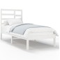 vidaXL Massivholzbett ohne Matratze Weiß 75x190 cm vidaXL Massivholzbett ohne Matratze Weiß 75x190 cm