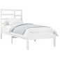 vidaXL Massivholzbett ohne Matratze Weiß 75x190 cm vidaXL Massivholzbett ohne Matratze Weiß 75x190 cm