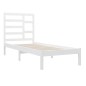 vidaXL Massivholzbett Weiß 90x190 cm vidaXL Massivholzbett Weiß 90x190 cm