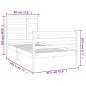 vidaXL Massivholzbett 90x190 cm vidaXL Massivholzbett 90x190 cm