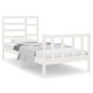 vidaXL Massivholzbett Weiß 75x190 cm vidaXL Massivholzbett Weiß 75x190 cm