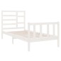 vidaXL Massivholzbett Weiß 75x190 cm vidaXL Massivholzbett Weiß 75x190 cm