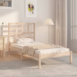 vidaXL Massivholzbett 90x190 cm