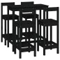 vidaXL 5-tlg. Bar-Set Schwarz Massivholz Kiefer vidaXL 5-tlg. Bar-Set Schwarz Massivholz Kiefer