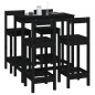 vidaXL 5-tlg. Bar-Set Schwarz Massivholz Kiefer vidaXL 5-tlg. Bar-Set Schwarz Massivholz Kiefer