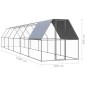vidaXL Outdoor-Hühnerkäfig 2x12x2 m Verzinkter Stahl vidaXL Outdoor-Hühnerkäfig 2x12x2 m Verzinkter Stahl
