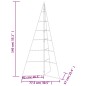 vidaXL Metall-Weihnachtsbaum für Dekorationen Schwarz 140 cm vidaXL Metall-Weihnachtsbaum für Dekorationen Schwarz 140 cm