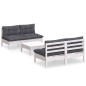 vidaXL 5-tlg. Garten-Lounge-Set mit Anthrazit Kissen Kiefernholz vidaXL 5-tlg. Garten-Lounge-Set mit Anthrazit Kissen Kiefernholz
