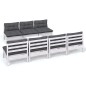 vidaXL 8-tlg. Garten-Lounge-Set mit Anthrazit Kissen Kiefernholz vidaXL 8-tlg. Garten-Lounge-Set mit Anthrazit Kissen Kiefernholz