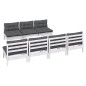 vidaXL 8-tlg. Garten-Lounge-Set mit Anthrazit Kissen Kiefernholz vidaXL 8-tlg. Garten-Lounge-Set mit Anthrazit Kissen Kiefernholz