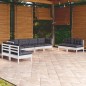 vidaXL 8-tlg. Garten-Lounge-Set mit Kissen Kiefer Massivholz vidaXL 8-tlg. Garten-Lounge-Set mit Kissen Kiefer Massivholz