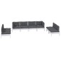 vidaXL 8-tlg. Garten-Lounge-Set mit Kissen Kiefer Massivholz vidaXL 8-tlg. Garten-Lounge-Set mit Kissen Kiefer Massivholz