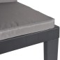 vidaXL Sonnenliege mit Kissen Anthrazit PP vidaXL Sonnenliege mit Kissen Anthrazit PP