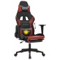 vidaXL Gaming-Stuhl mit Massage & Fußstütze Schwarz Weinrot Kunstleder vidaXL Gaming-Stuhl mit Massage & Fußstütze Schwarz Weinrot Kunstleder