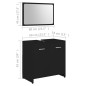 vidaXL 3-tlg. Badmöbel-Set Schwarz Holzwerkstoff vidaXL 3-tlg. Badmöbel-Set Schwarz Holzwerkstoff