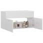 vidaXL Waschbeckenunterschrank mit Einbaubecken Hochglanz-Weiß vidaXL Waschbeckenunterschrank mit Einbaubecken Hochglanz-Weiß