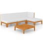 vidaXL 5-tlg. Garten-Lounge-Set mit Kissen Massivholz Akazie vidaXL 5-tlg. Garten-Lounge-Set mit Kissen Massivholz Akazie