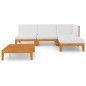 vidaXL 5-tlg. Garten-Lounge-Set mit Kissen Massivholz Akazie vidaXL 5-tlg. Garten-Lounge-Set mit Kissen Massivholz Akazie