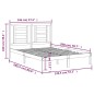 vidaXL Massivholzbett Kiefer 140x200 cm vidaXL Massivholzbett Kiefer 140x200 cm