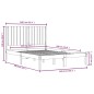 vidaXL Massivholzbett Kiefer 135x190 cm vidaXL Massivholzbett Kiefer 135x190 cm