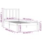 vidaXL Massivholzbett Kiefer 90x190 cm vidaXL Massivholzbett Kiefer 90x190 cm