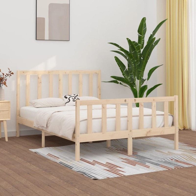 vidaXL Massivholzbett 135x190 cm vidaXL Massivholzbett 135x190 cm