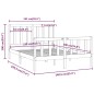 vidaXL Massivholzbett 135x190 cm vidaXL Massivholzbett 135x190 cm