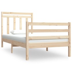 vidaXL Massivholzbett 90x190 cm